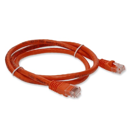 Add-On 10FT RJ-45 MALE TO RJ-45 MALE CAT6 STRAIGHT BOOTED, SNAGLESS ORANGE UT ADD-10FCAT6-OE-TAA